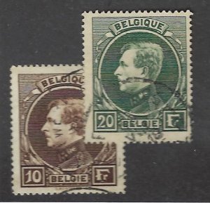 Belgium  SC#212-213 Used F-VF SCV$29.50...Value!