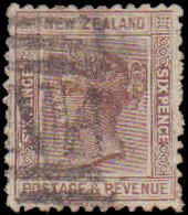 New Zealand #65, Incomplete Set, 1882-1898, Used