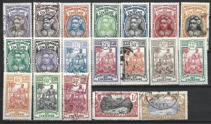 COLLECTION LOT 18220 FRENCH POLYNESIA 19 STAMPS 1913+ CV+$42