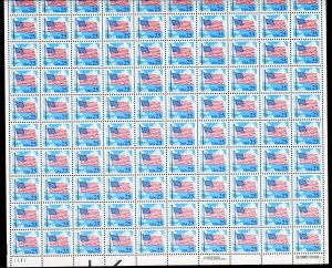 2278 US Flag Sheet of 100 25¢ Stamps MNH