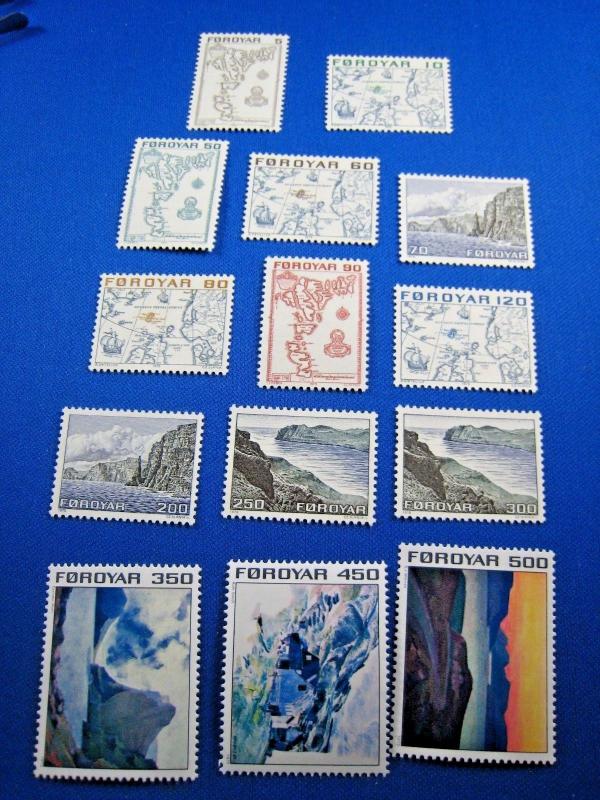 FAROE ISLANDS - SCOTT # 7-20  MNH   (gg)