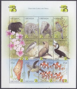 1999 Grenada 3892-3903KL Fauna 10,00 €