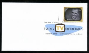 US 4414j Early TV Memories The Ed Sullivan Show UA No cachet FDC DCP