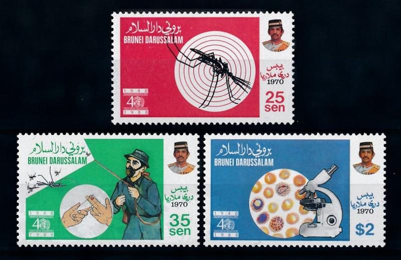 [70977] Brunei 1988 Fight against Malaria Mosquito Microscope  MNH