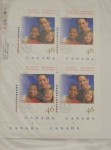 Canada 2000 Boys and Girls Clubs of Canada #1857 Set of Corner Inscription Block