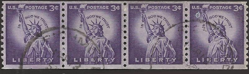 # 1057c WET PRINT LARGE HOLES USED STATUE OF LIBERTY