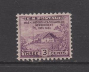 Scott # 727 unused OG single Never Hinged