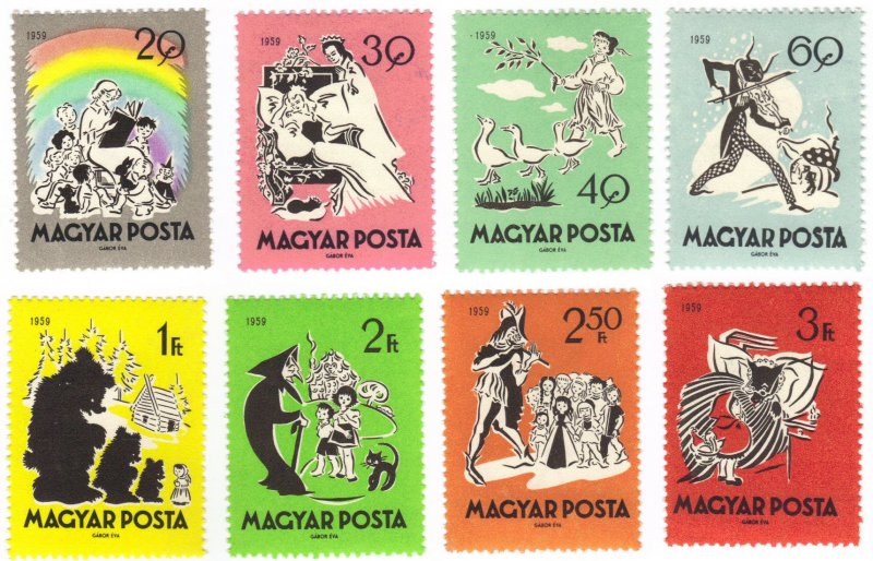 Hungary #1274-81 MLH - fairy tales