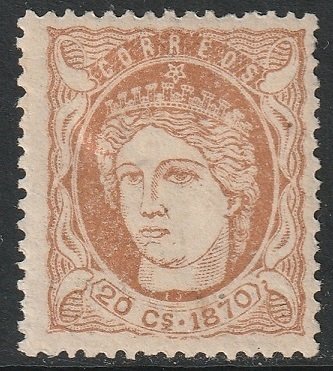 Cuba 1870 Sc 48 MH*