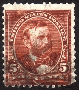 1895, US 5c, Grant, Used, Sc 270