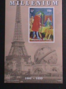 CHAD-1999-MILLENIUM- COLUMBUS DISCOVERED AMERICA- IMPERF: MNH S/S VERY FINE