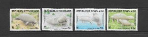 TOGO #1241-4  DUGONG WWF  MNH