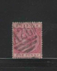 GIBRALTAR #1 1886 1p QUEEN VICTORIA F-VF USED b