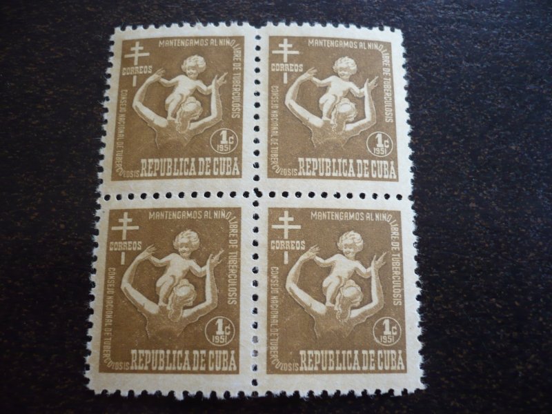 Stamps- Cuba-Scott# RA12-RA15 - Mint Hinged Set of 4 Postal Tax Stamps - Blocks