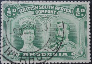 Rhodesia Double Head ½d with Fife (DC) postmark