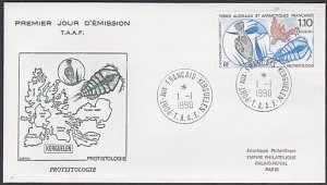 TAAF FRENCH ANTARCTIC TERR 1990 Protistologie FDC..........................A4148