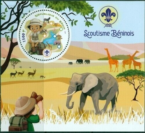 2018 MS Scouting in #1 Scouts elephants giraffes children 400337 