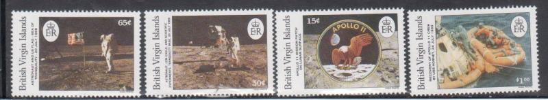 British Virgin Islands 641-4 Space Mint NH 