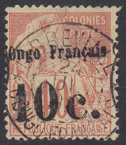French Congo 9 Used CV $400.00
