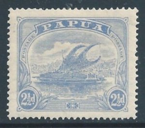 Papua New Guinea #53 MH 2 1/2p Lakatoi - Wmk. 74 - Perf 12 1/2