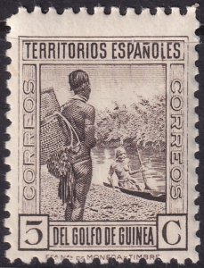 Spanish Guinea 1934 Sc 264 MNH** light crease
