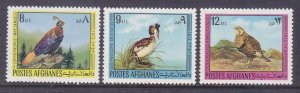 Afghanistan 883-85 MNH OG 1973 Various Types of Local Birds set of 3