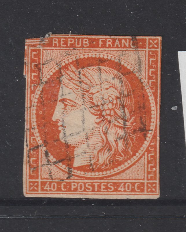 France a used imperf 40c Ceres