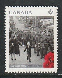 2014 Canada Sc 2795i - MNH VF - 1 single - Wait for me, Daddy