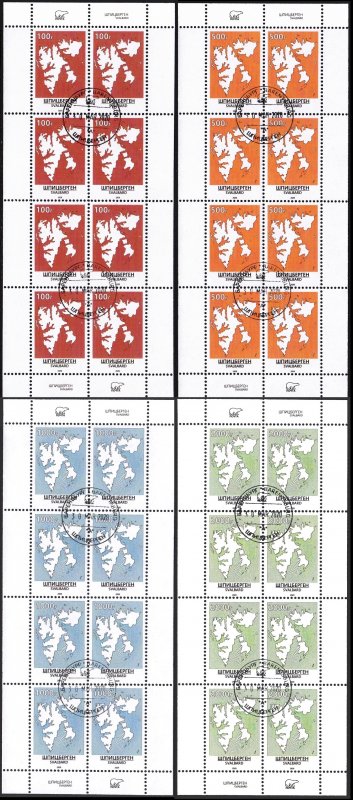 SVALBARD SPITSBERGEN 2020 DEFINITIVES MAPS CTO SHEETS ARCTIC POLAR