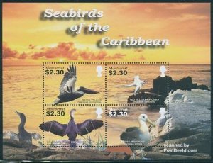 Montserrat 2005, Caribbean sea birds 4v m/s, MNH