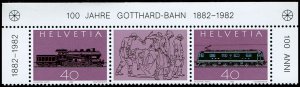 Switzerland #709a  MNH - Gotthard Railway (1982)