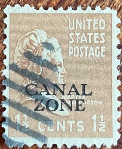 Canal Zone #119 Used Single Mother Martha Washington SCV $.25