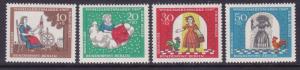 Germany Berlin 9NB49-52 MNH 1967 Fairy Tale Various Scenes from Frau Holle Set