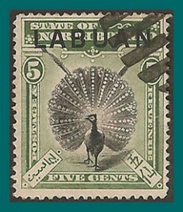 Labuan 1897 Pheasant, p15, cancelled  76,SG92a