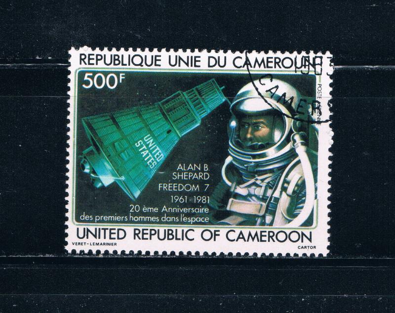 Cameroun C291 Used Alan Sheppard Vostok 1 1981 (C0200)+