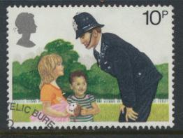 Great Britain  SG 1100 SC# 875 Used / FU with First Day Cancel - Police