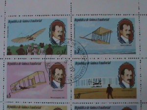 EQUATORIAL GUINEA-1979-PROMOTION- INVENTORS &  FIRST FLIGHTS CTO -SHEET VF