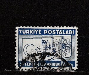 Turkey  Scott#  786  Used  (1937 The Balkan Entente)