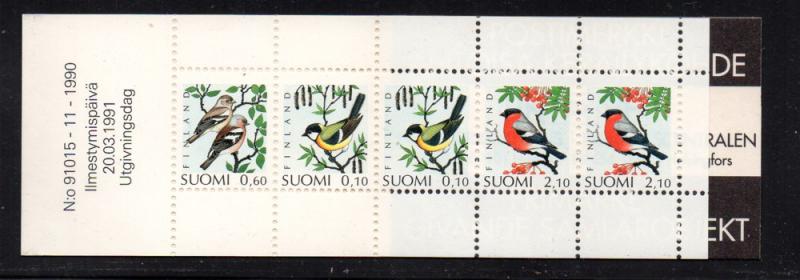 Finland Sc 856a 1990 Birds stamp booklet mint NH