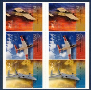 ISRAEL 2013 Aviation Centenary Booklet; Scott 1955a; MNH