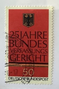 Germany 1976 Scott 1208 used - 50pf,  Federal Constitution Court 25th Anniv.