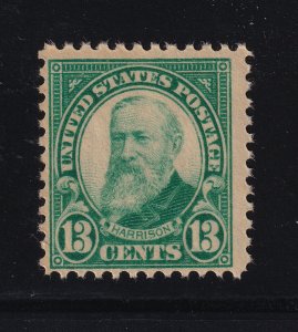 1926 Harrison 13c green definitive Sc 622 MNH OG single CV $19 (E