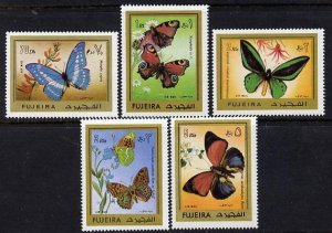 Fujeira 1971 Butterflies set of 5 unmounted mint, Mi 780-...