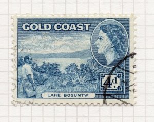 Gold Coast 1952 QEII Early Issue Fine Used 4d. NW-203381