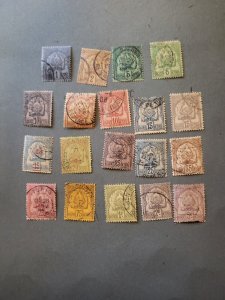 Stamps Tunisia Scott #9-27 used