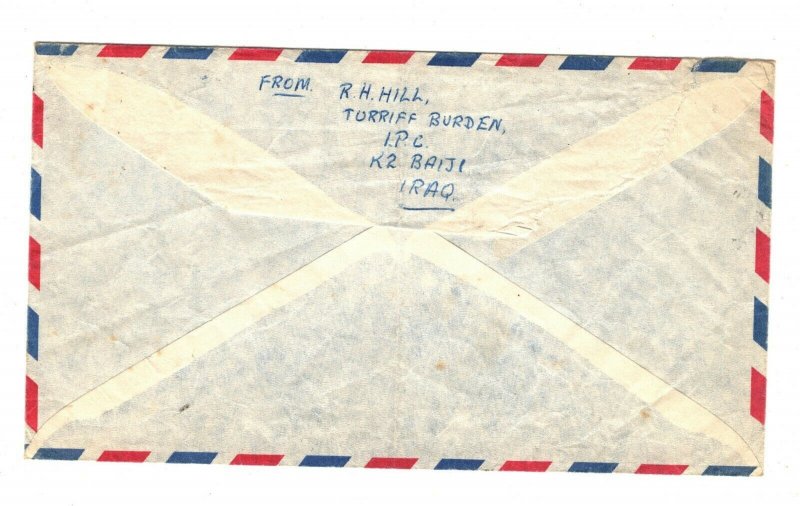 IRAQ Air Mail Cover CENSOR GB London {samwells-covers}AJ215