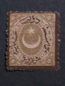 ​TURKEY-1870-SC#28-152 YEARS OLD OTTOMAN EMPIRE MINT-VF-OVER PRINT KEY STAMP