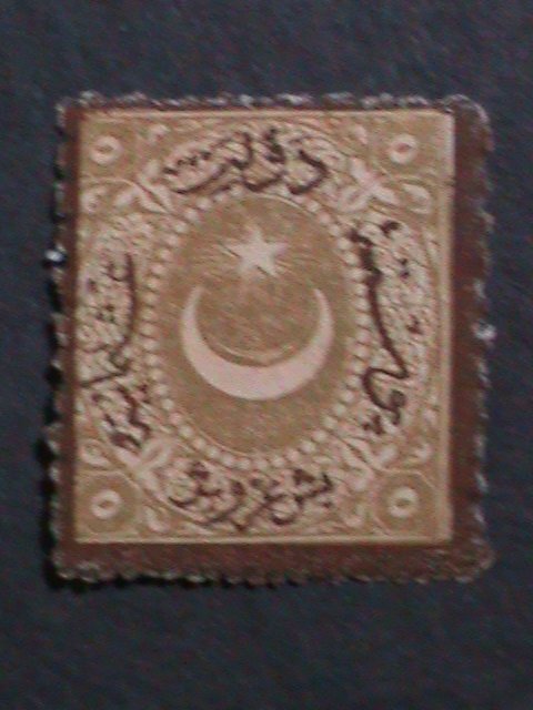 ​TURKEY-1870-SC#28-152 YEARS OLD OTTOMAN EMPIRE MINT-VF-OVER PRINT KEY STAMP