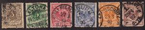 Germany - 1889-90 - SC 46-51 - Used - Short set