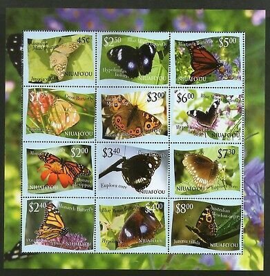 Tonga Niuafo'ou 2012 Butterflies Insect Moth Sc 287 Sheetlet MNH # 15146